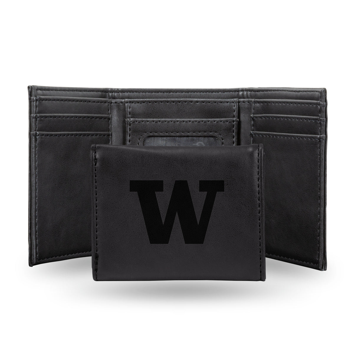 NCAA Washington Huskies Laser Engraved Tri-Fold Wallet Fan Gear NCAA Washington Huskies