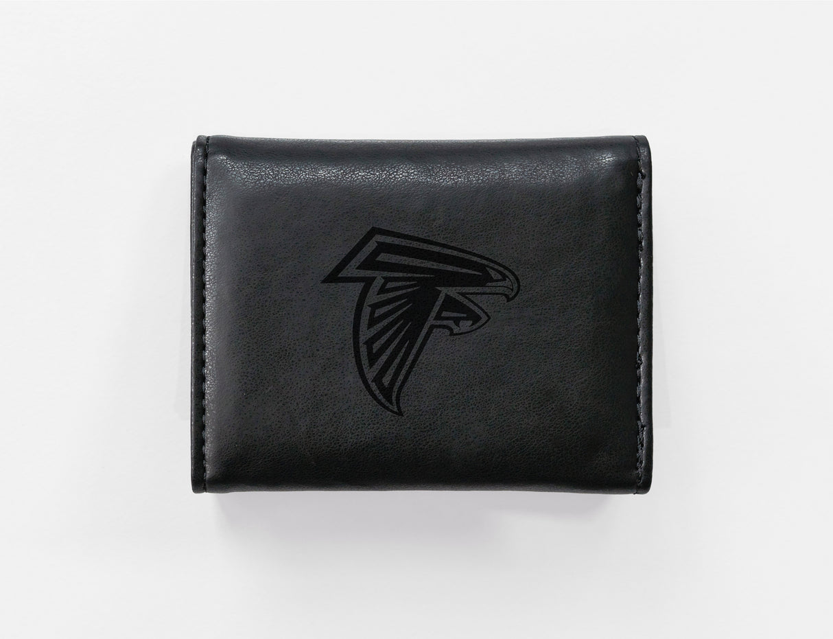 NFL Atlanta Falcons Laser Engraved Trifold Wallet Fan Gear NFL Atlanta Falcons