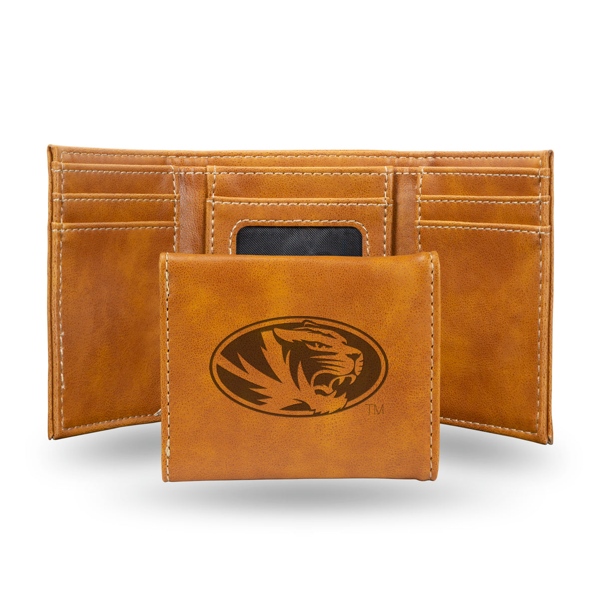 NCAA Missouri Tigers Laser Engraved Tri-Fold Wallet Fan Gear NCAA Missouri Tigers