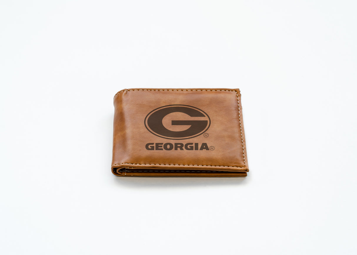 NCAA Georgia Bulldogs Laser Engraved Bill-Fold Fan Gear NCAA Georgia Bulldogs