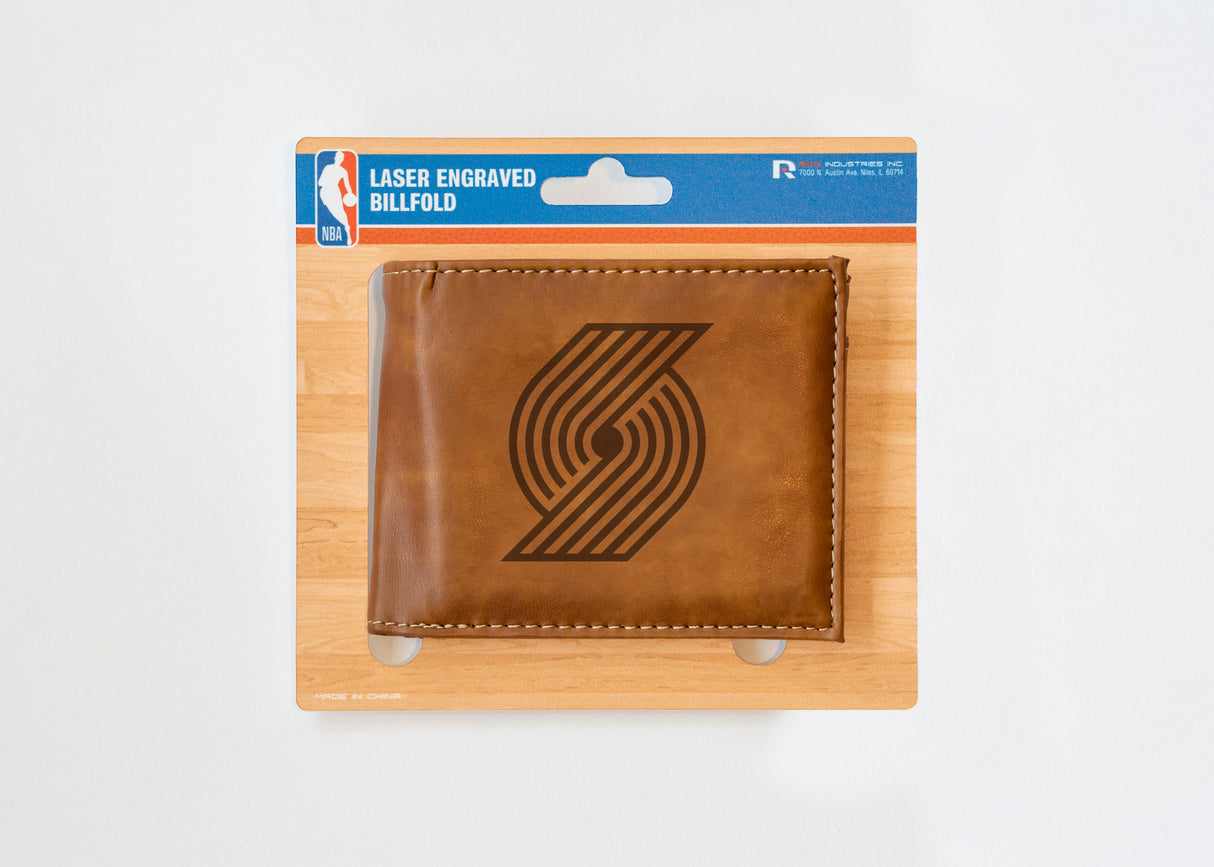 NBA Portland Trail Blazers Laser Engraved Bill-Fold Fan Gear NBA Portland Trail Blazers