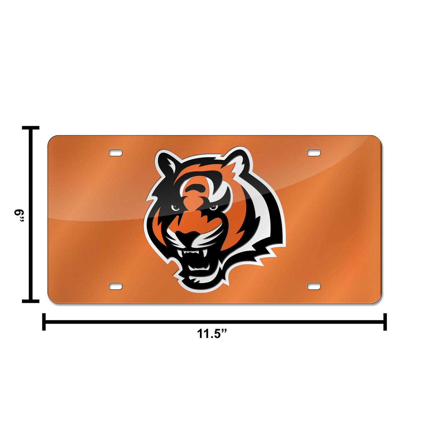 NFL Cincinnati Bengals Laser Cut License Plate Tag Fan Gear NFL Cincinnati Bengals