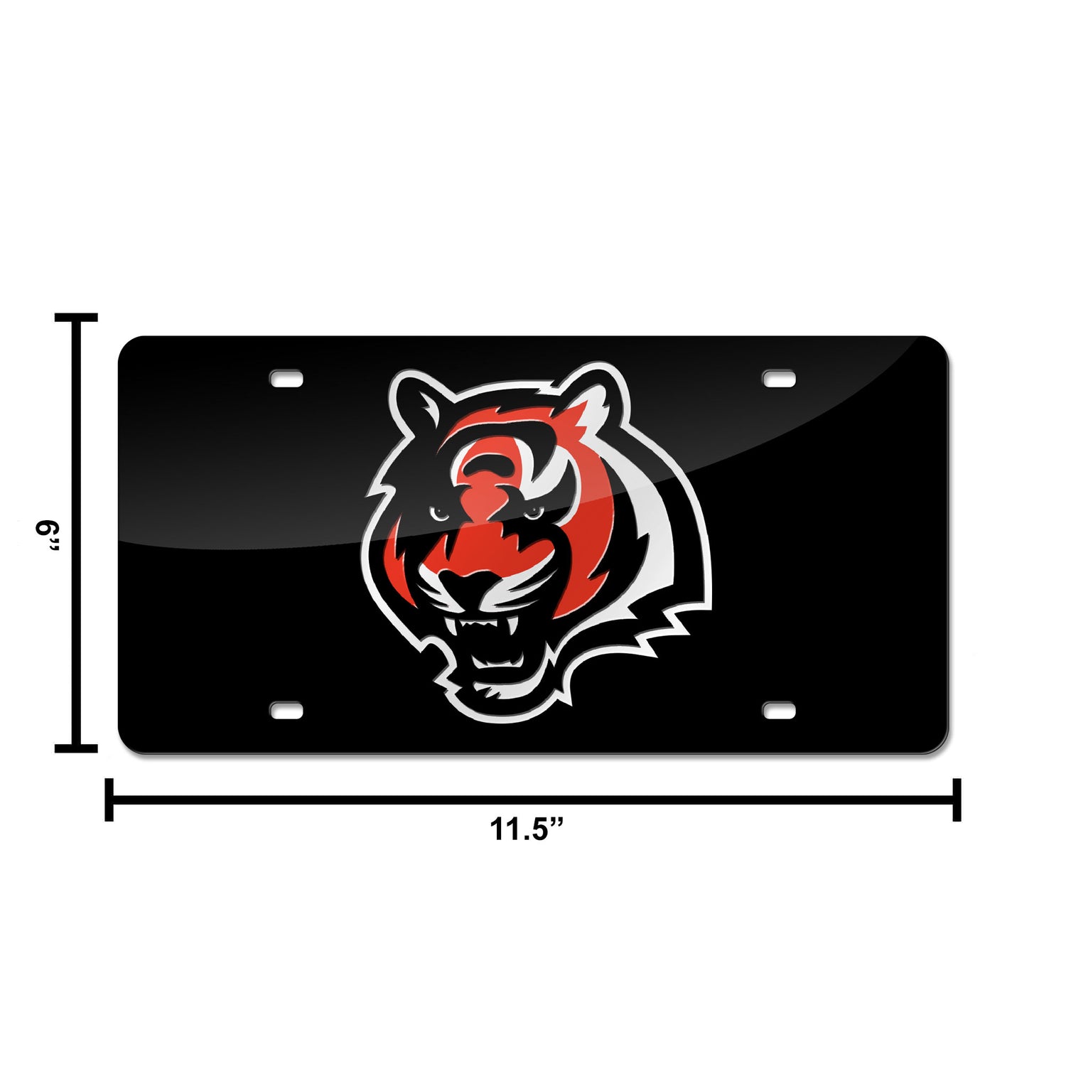 NFL Cincinnati Bengals Laser Cut License Plate Tag Fan Gear NFL Cincinnati Bengals