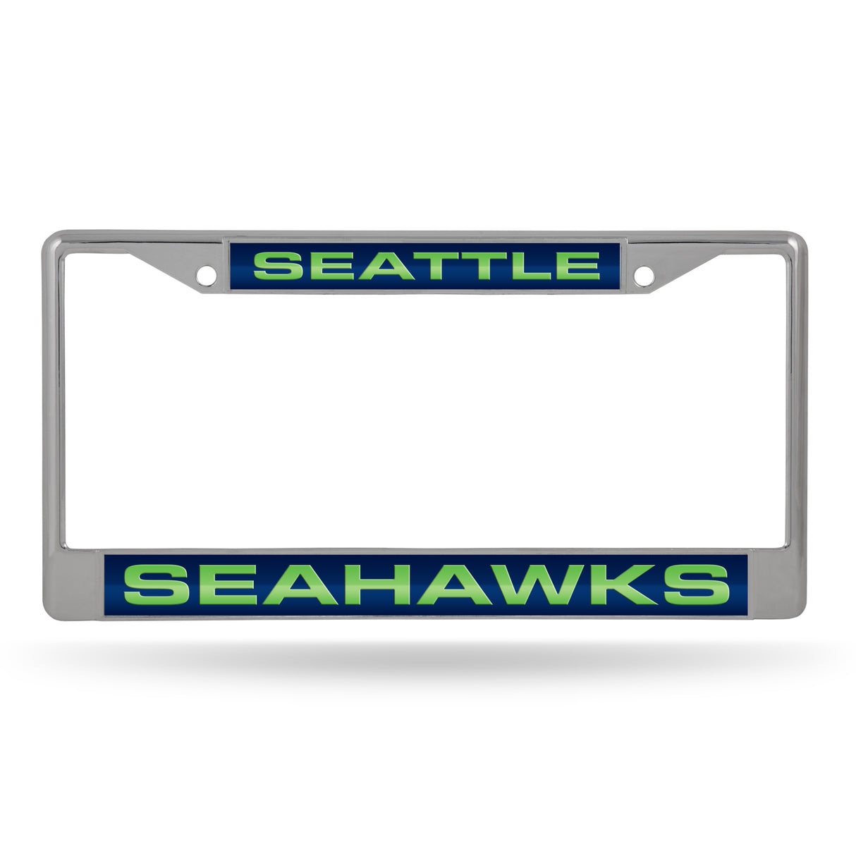 NFL Seattle Seahawks Laser Cut Chrome License Plate Frame Fan Gear NFL Seattle Seahawks
