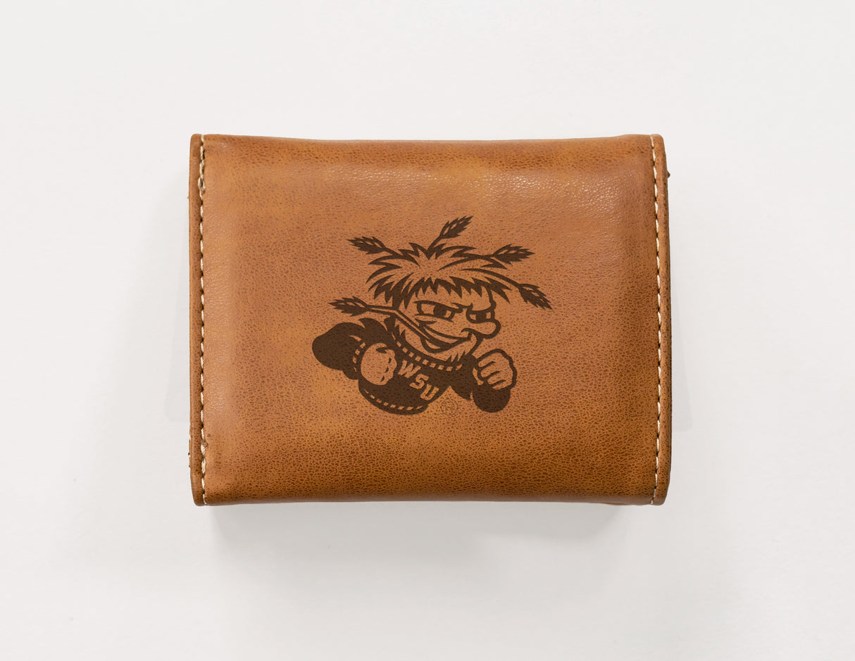 NCAA Wichita State Shockers Laser Engraved Tri-Fold Wallet Fan Gear NCAA Wichita State Shockers