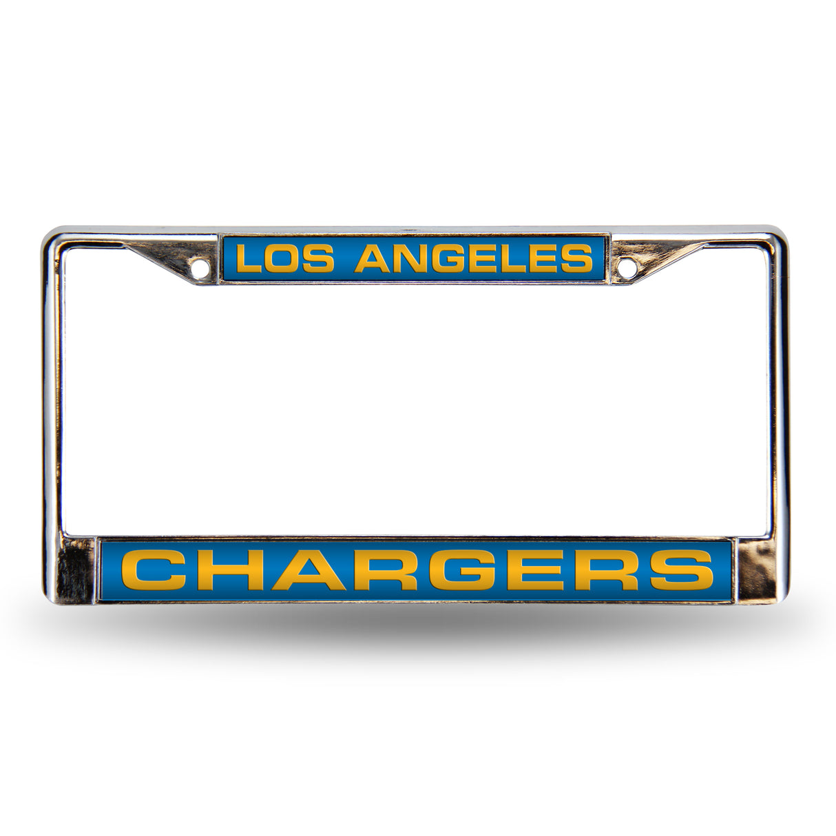 NFL Los Angeles Chargers Laser Cut Chrome License Plate Frame Fan Gear NFL Los Angeles Chargers