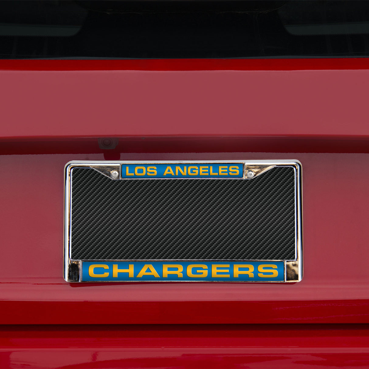 NFL Los Angeles Chargers Laser Cut Chrome License Plate Frame Fan Gear NFL Los Angeles Chargers