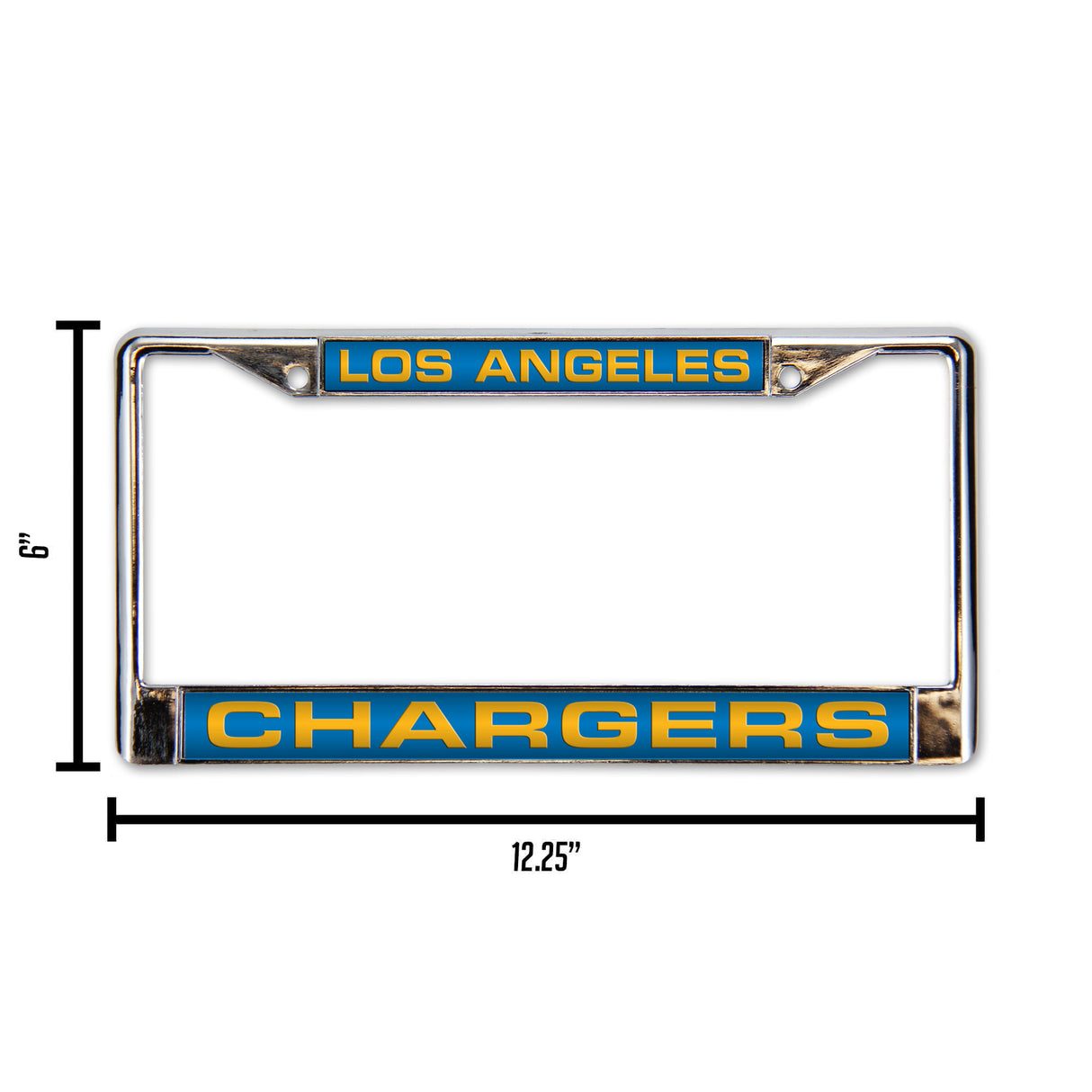NFL Los Angeles Chargers Laser Cut Chrome License Plate Frame Fan Gear NFL Los Angeles Chargers