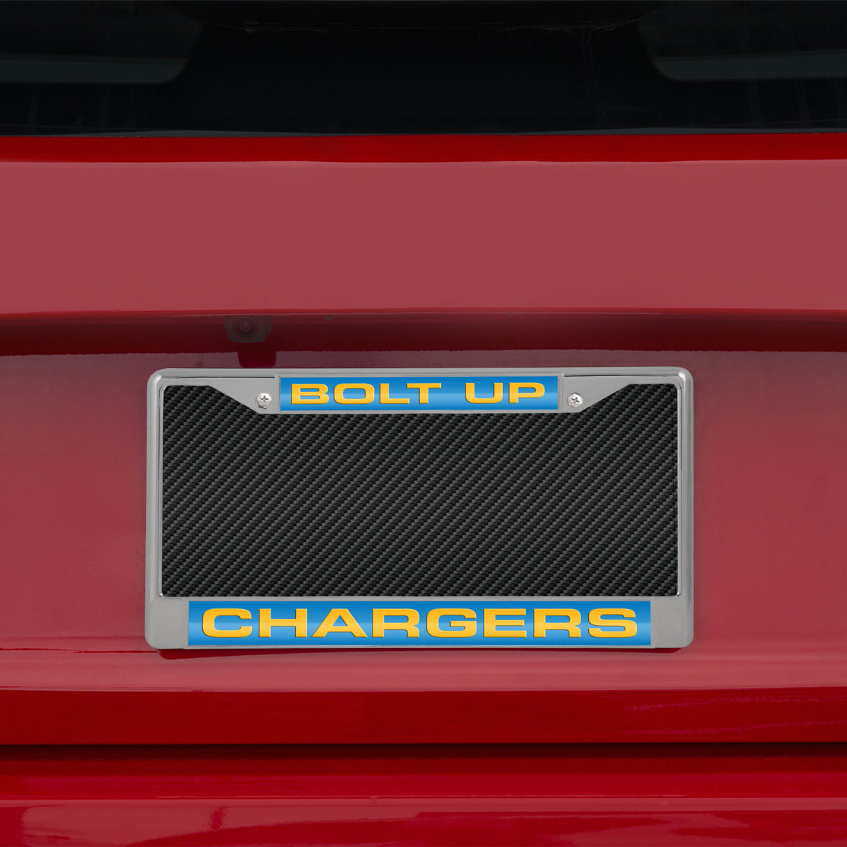 NFL Los Angeles Chargers Laser Cut Chrome License Plate Frame Fan Gear NFL Los Angeles Chargers