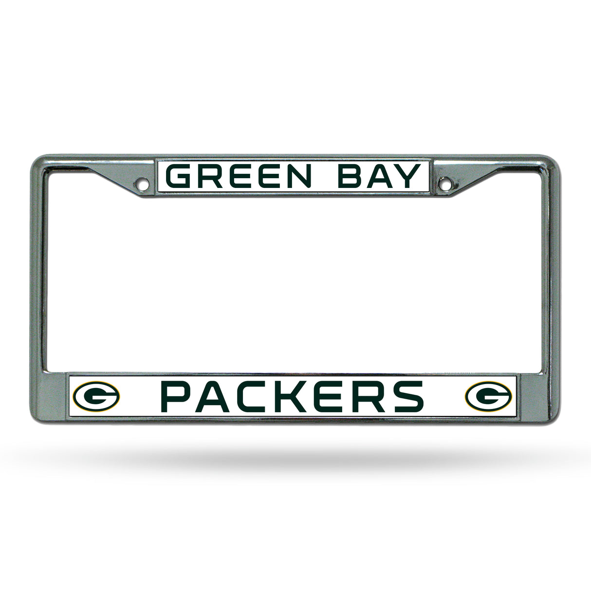 NFL Green Bay Packers Chrome License Plate Frame Fan Gear NFL Green Bay Packers