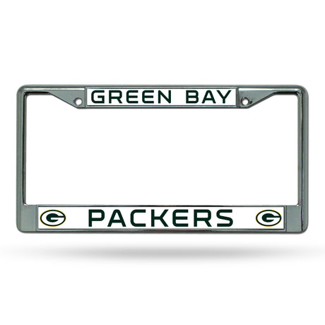 NFL Green Bay Packers Chrome License Plate Frame Fan Gear NFL Green Bay Packers