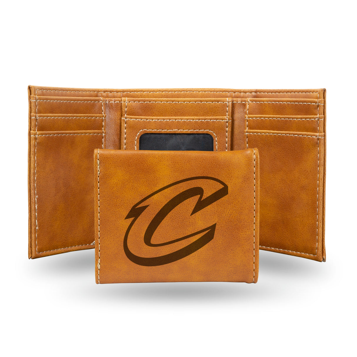NBA Cleveland Cavaliers Laser Engraved Trifold Wallet Fan Gear NBA Cleveland Cavaliers