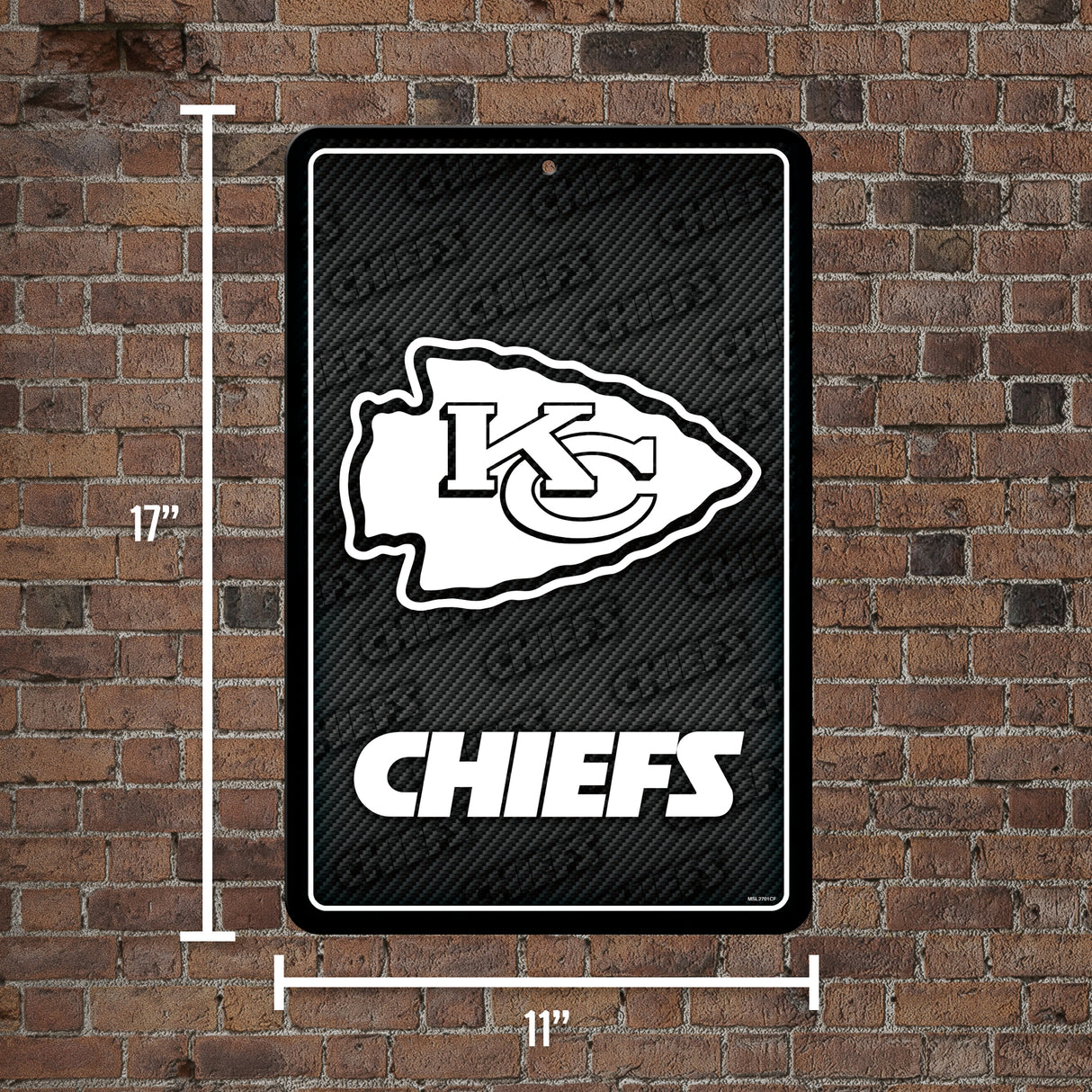 NFL Kansas City Chiefs Large Metal Sign Fan Gear NFL Kansas City Chiefs