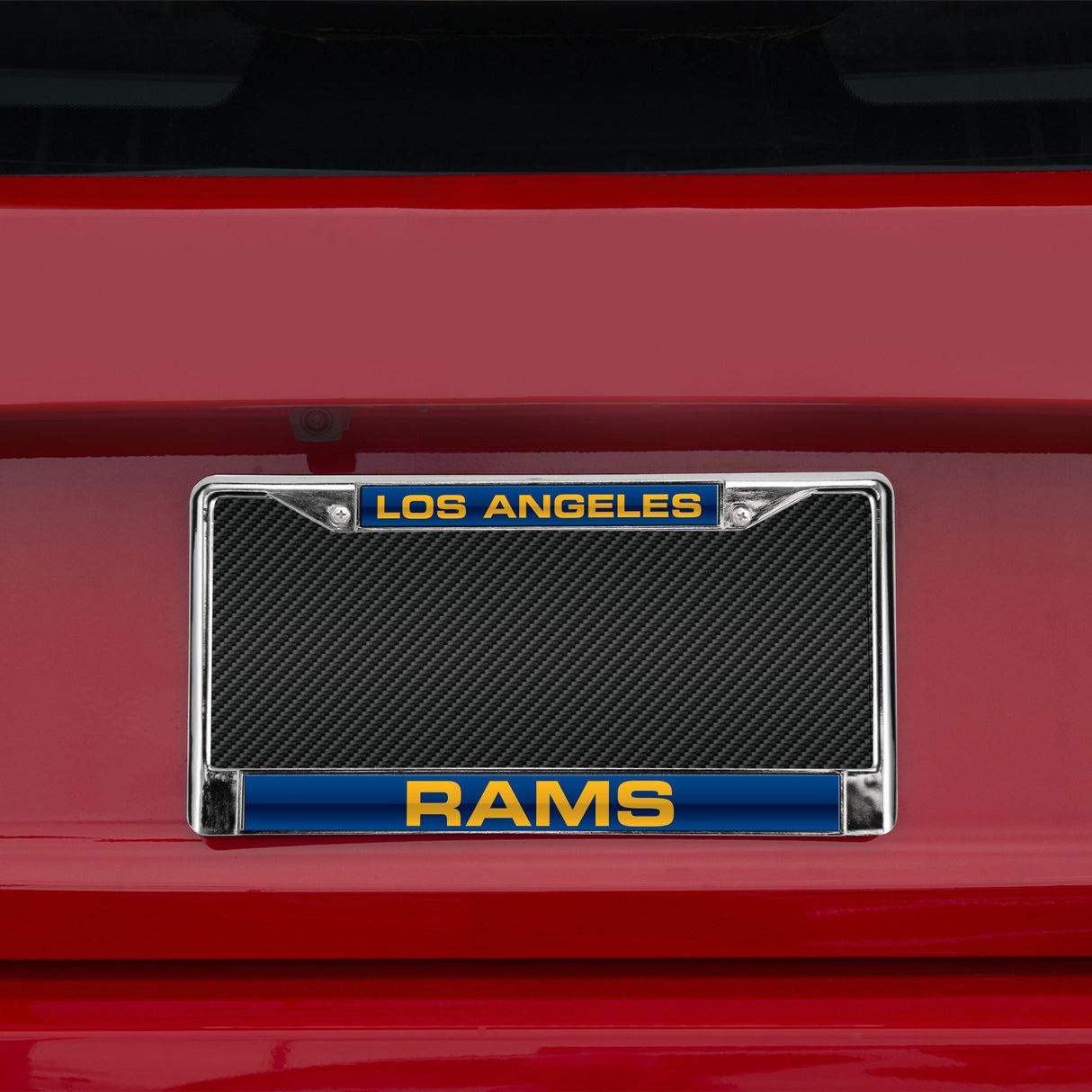 NFL Los Angeles Rams Laser Cut Chrome License Plate Frame Fan Gear NFL Los Angeles Rams