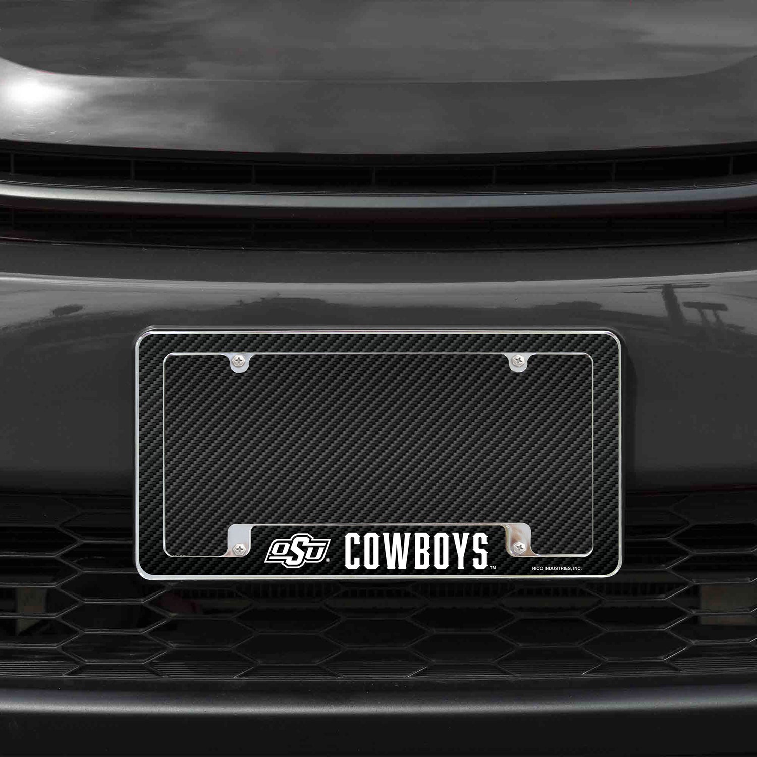 NCAA Oklahoma State Cowboys All Over Chrome License Plate Frame Fan Gear NCAA Oklahoma State Cowboys