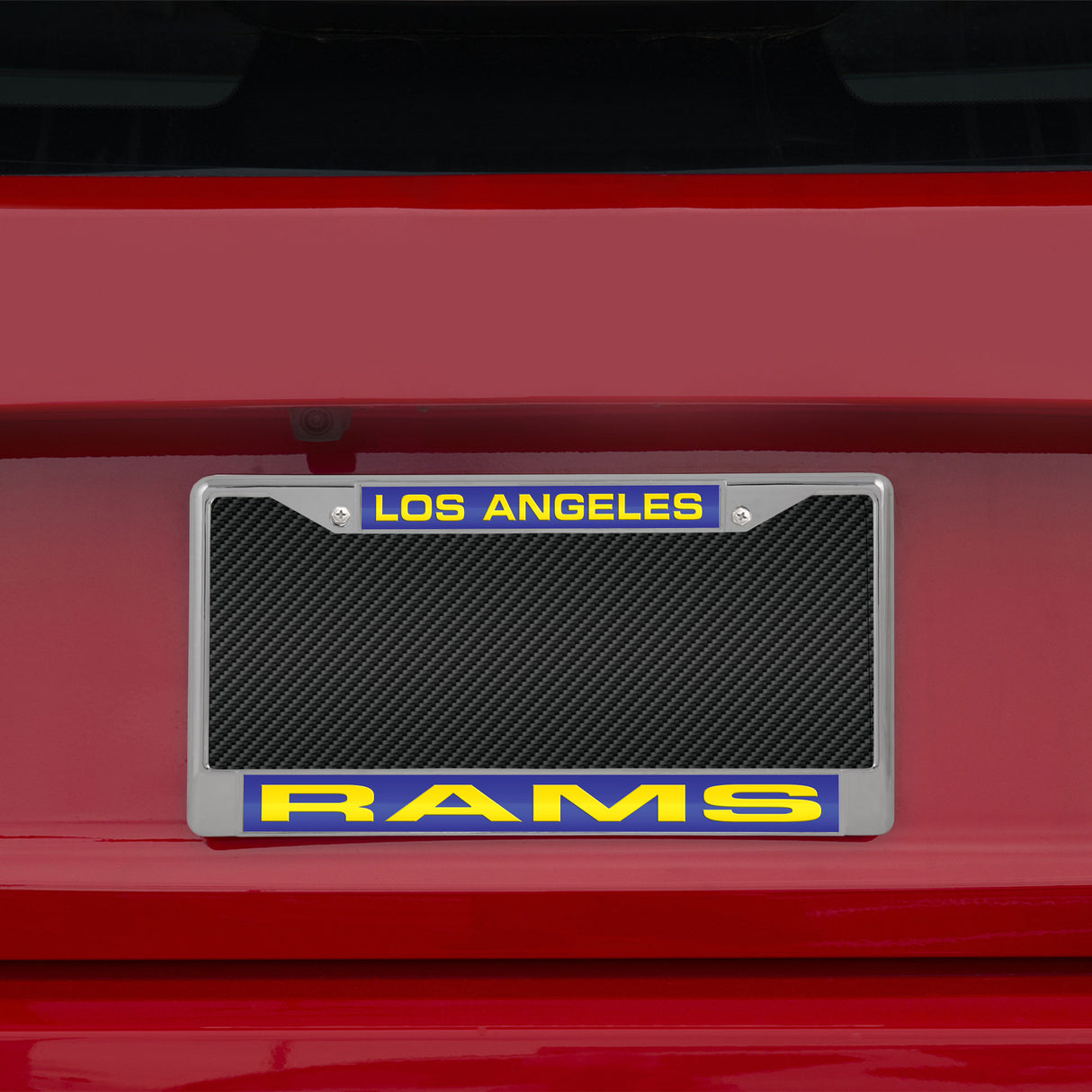 NFL Los Angeles Rams Laser Cut Chrome License Plate Frame Fan Gear NFL Los Angeles Rams
