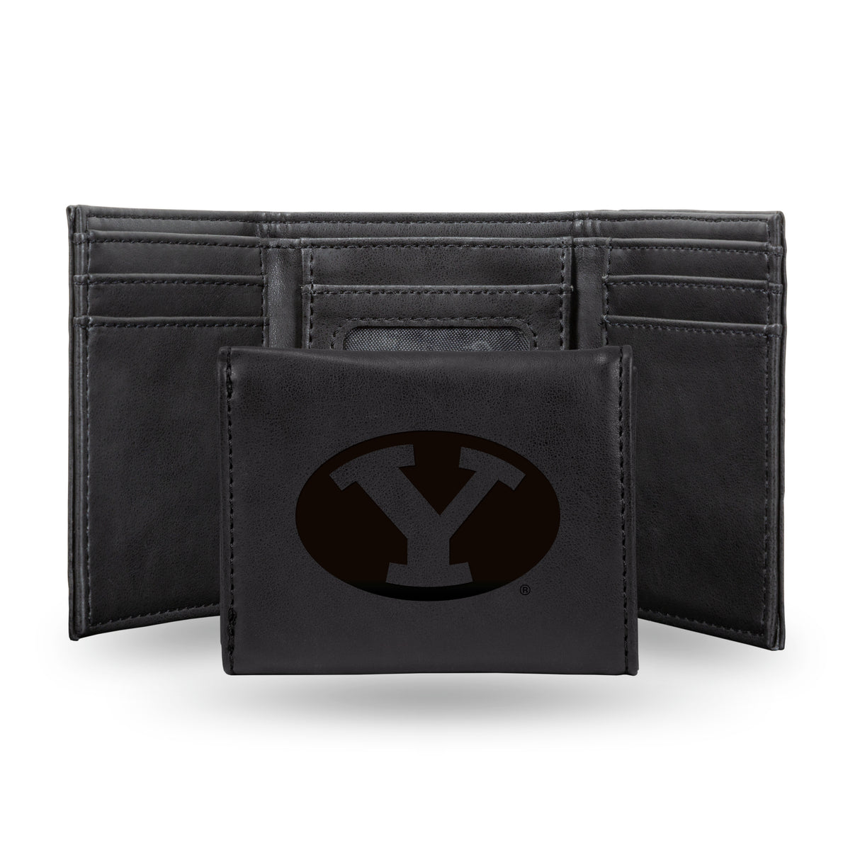 NCAA BYU Cougars Laser Engraved Tri-Fold Wallet Fan Gear NCAA BYU Cougars