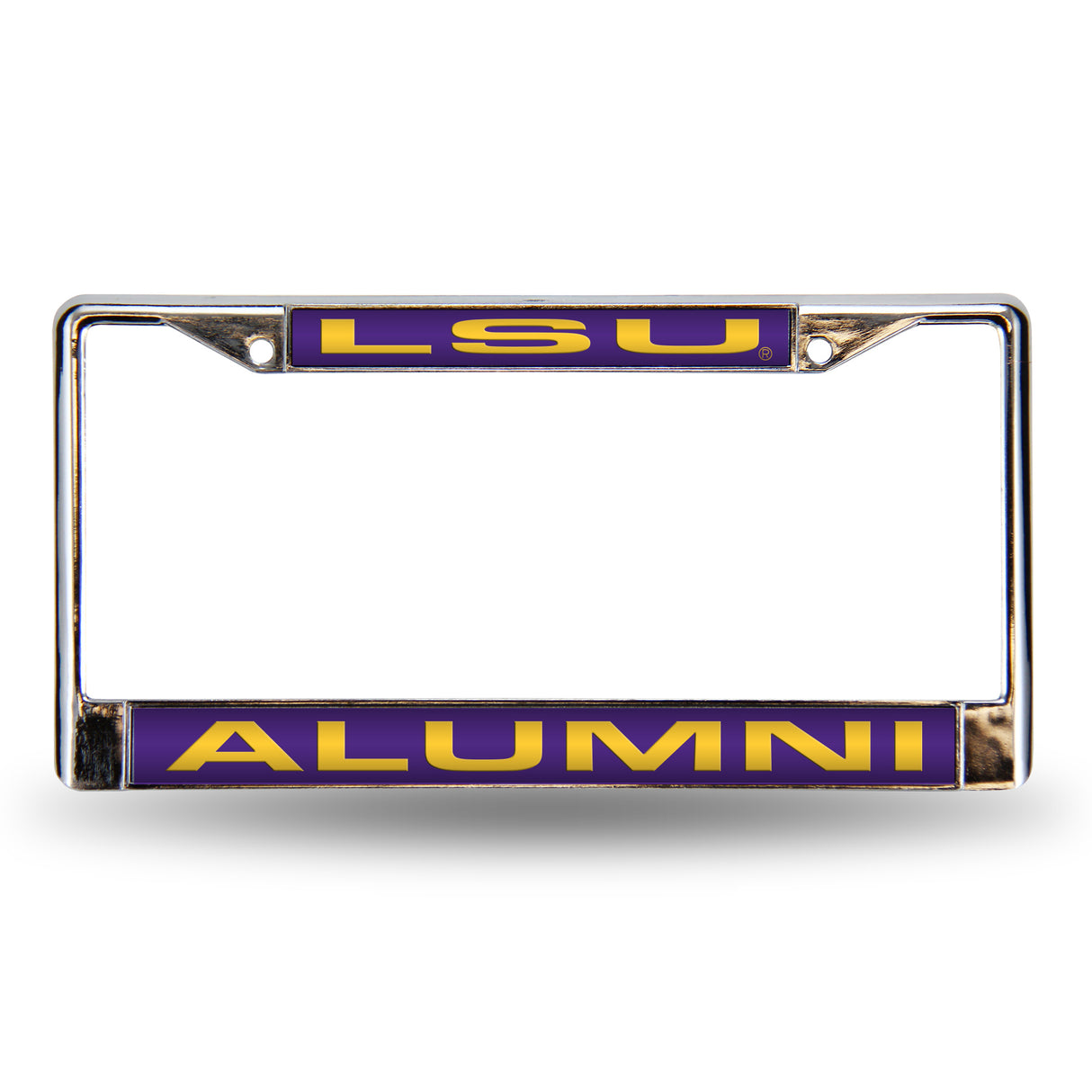 NCAA LSU Tigers Laser Cut Chrome License Plate Frame Fan Gear NCAA LSU Tigers