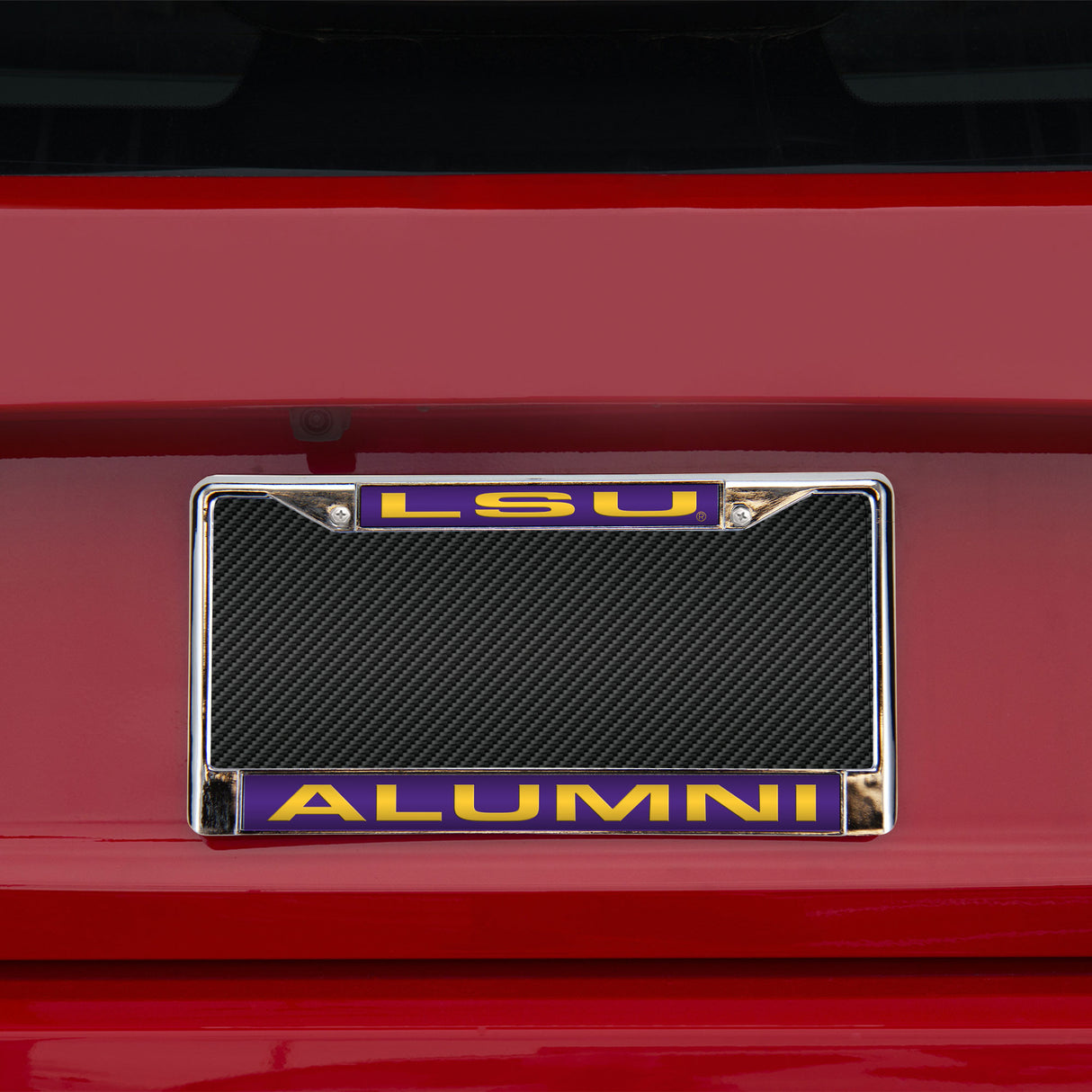 NCAA LSU Tigers Laser Cut Chrome License Plate Frame Fan Gear NCAA LSU Tigers