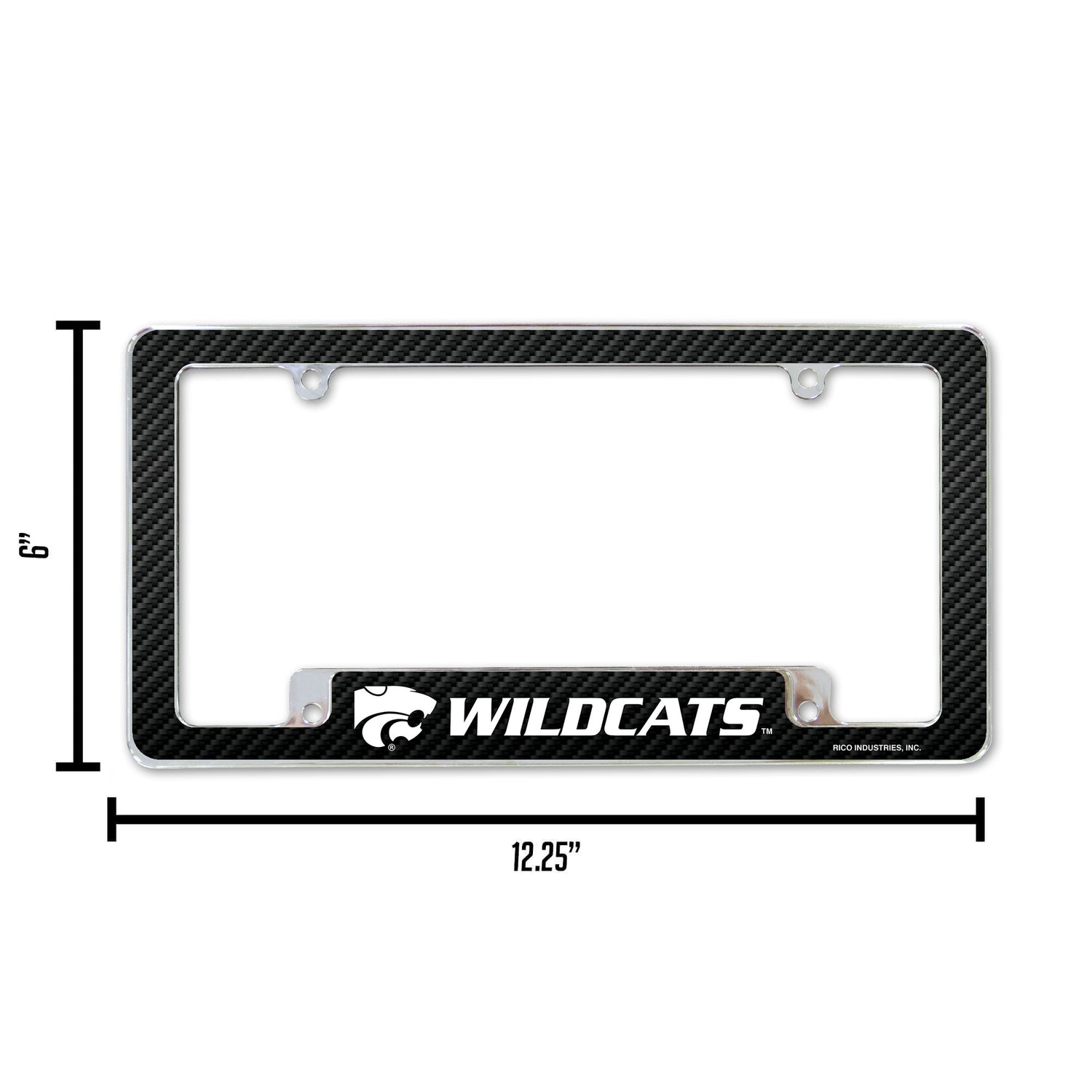 NCAA Kansas State Wildcats - KSU All Over Chrome Frame Fan Gear NCAA Kansas State Wildcats