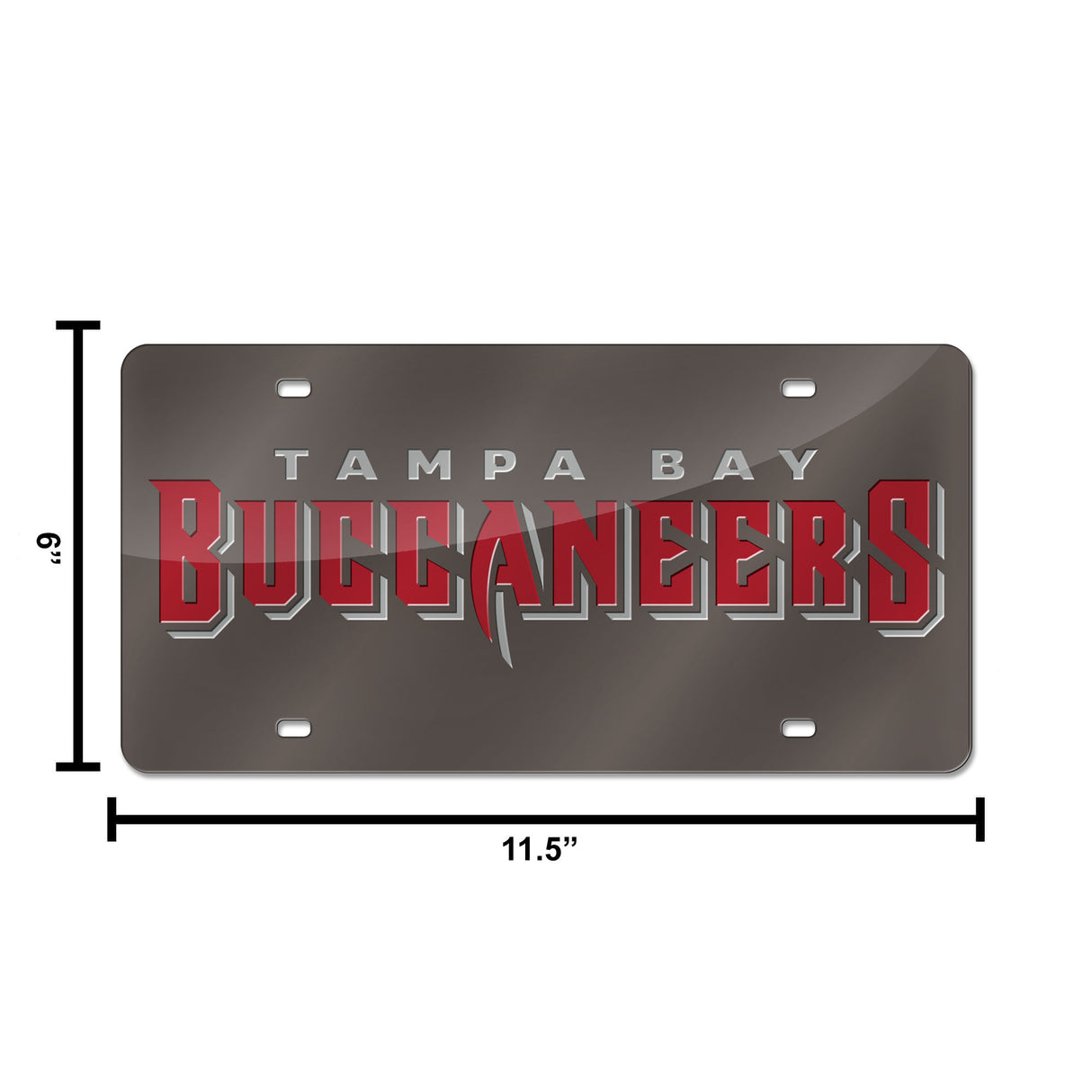 NFL Tampa Bay Buccaneers Laser Cut License Plate Tag Fan Gear NFL Tampa Bay Buccaneers