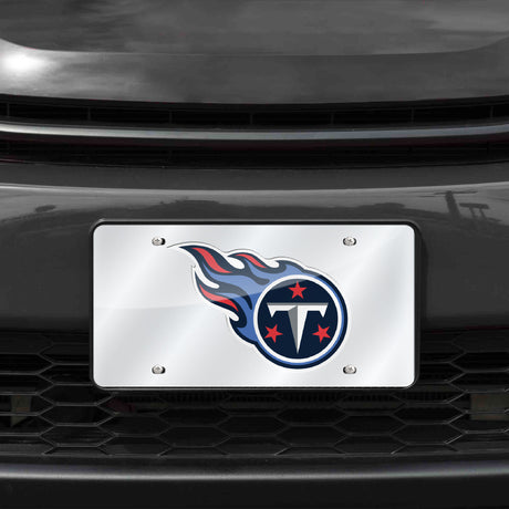 NFL Tennessee Titans Laser Cut Silver License Plate Tag Fan Gear NFL Tennessee Titans