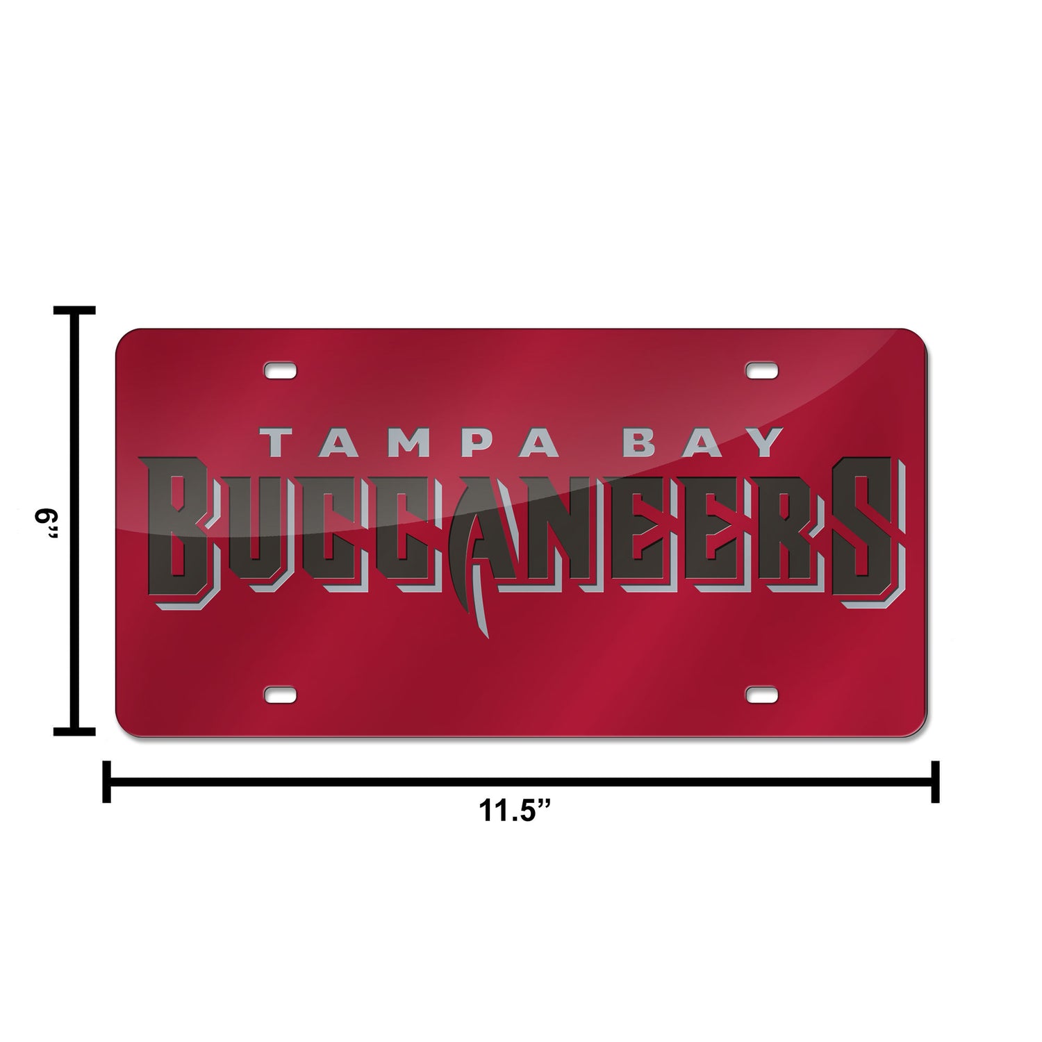NFL Tampa Bay Buccaneers Laser Cut License Plate Tag Fan Gear NFL Tampa Bay Buccaneers