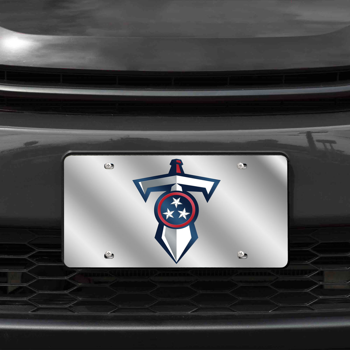NFL Tennessee Titans Laser Cut Silver License Plate Tag Fan Gear NFL Tennessee Titans