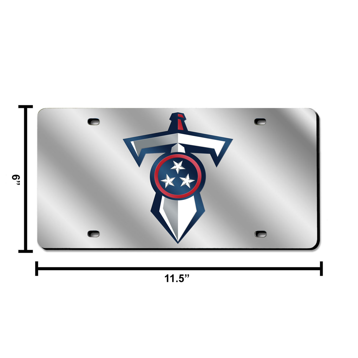 NFL Tennessee Titans Laser Cut Silver License Plate Tag Fan Gear NFL Tennessee Titans
