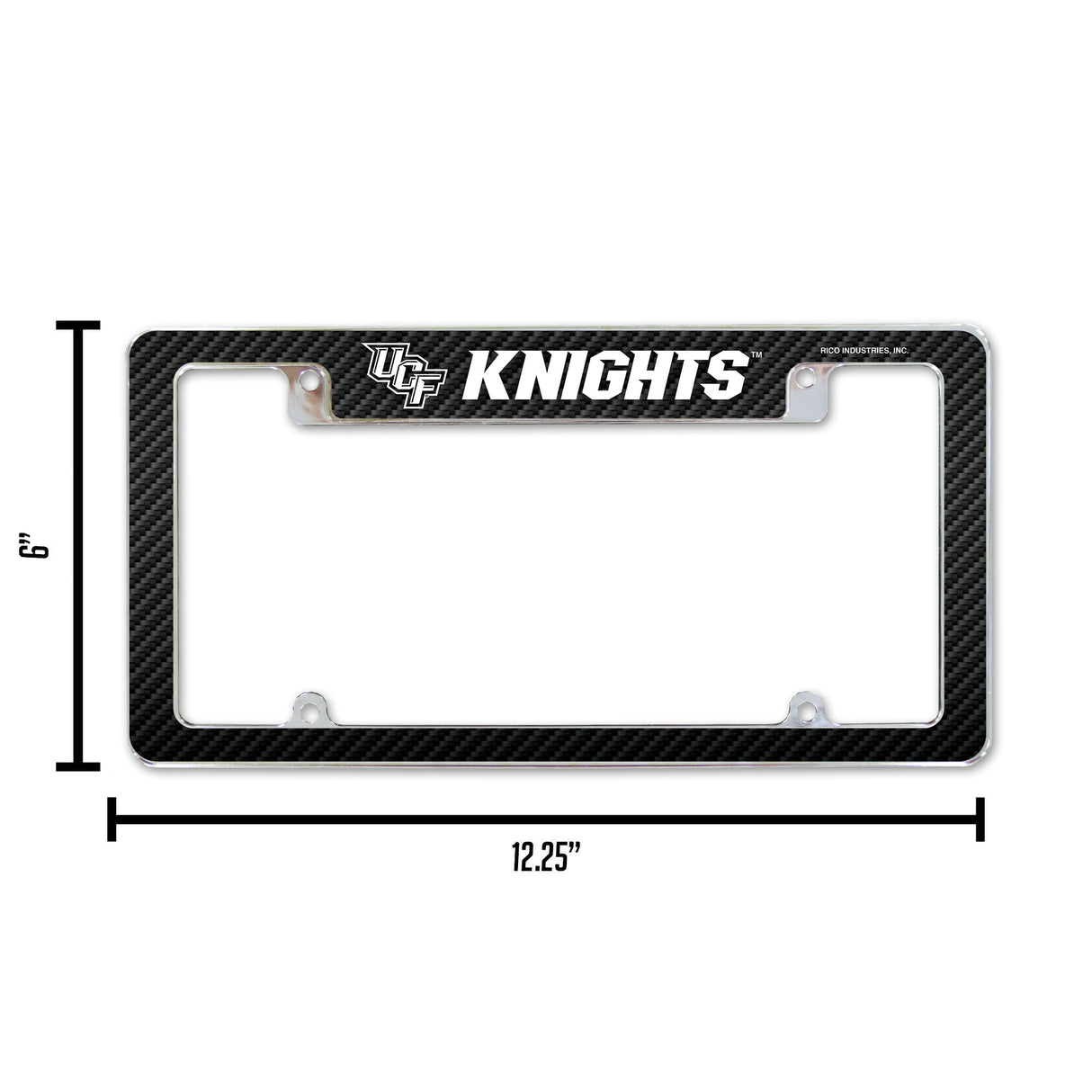 NCAA Central Florida Knights - UCF All Over Chrome Frame Fan Gear NCAA Central Florida Knights