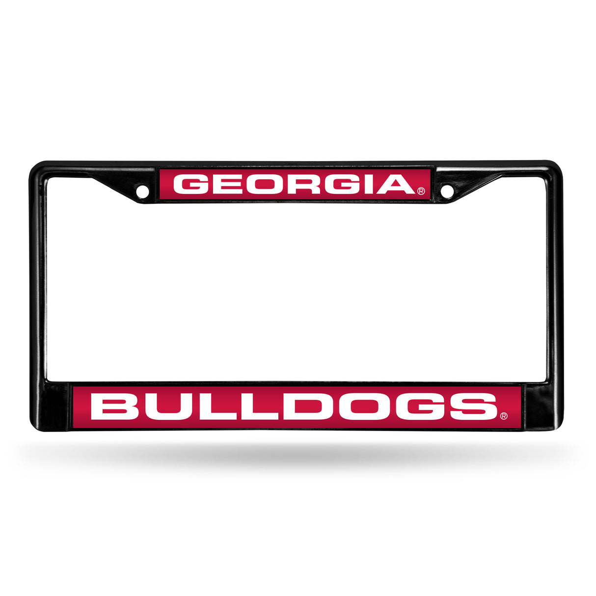 NCAA Georgia Bulldogs Laser Cut Black Chrome License Plate Frame Fan Gear NCAA Georgia Bulldogs