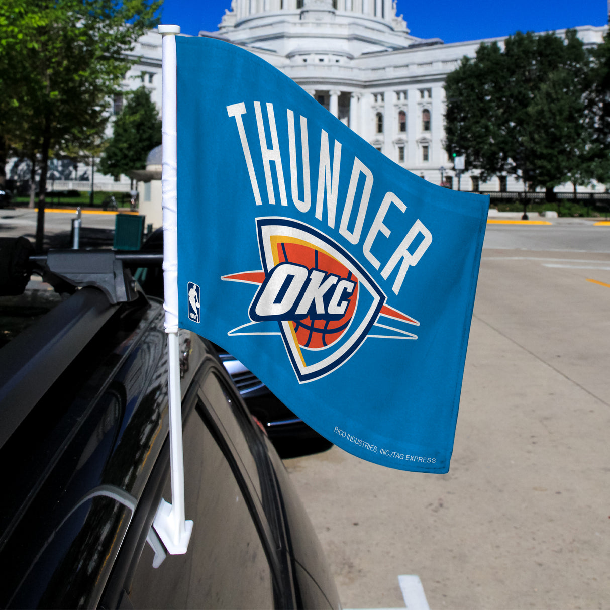 NBA Oklahoma City Thunder Car Flag Fan Gear NBA Oklahoma City Thunder