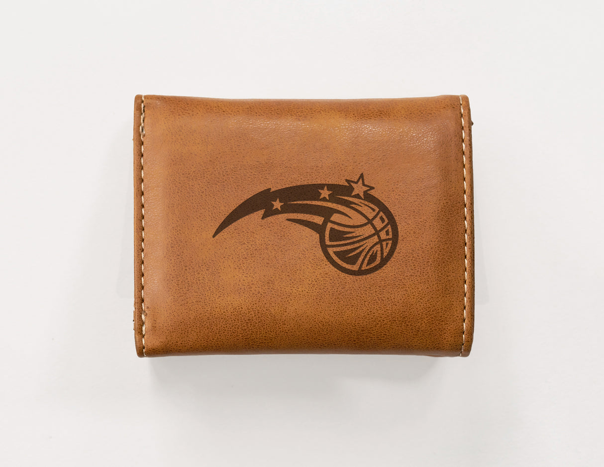 NBA Orlando Magic Laser Engraved Trifold Wallet Fan Gear NBA Orlando Magic