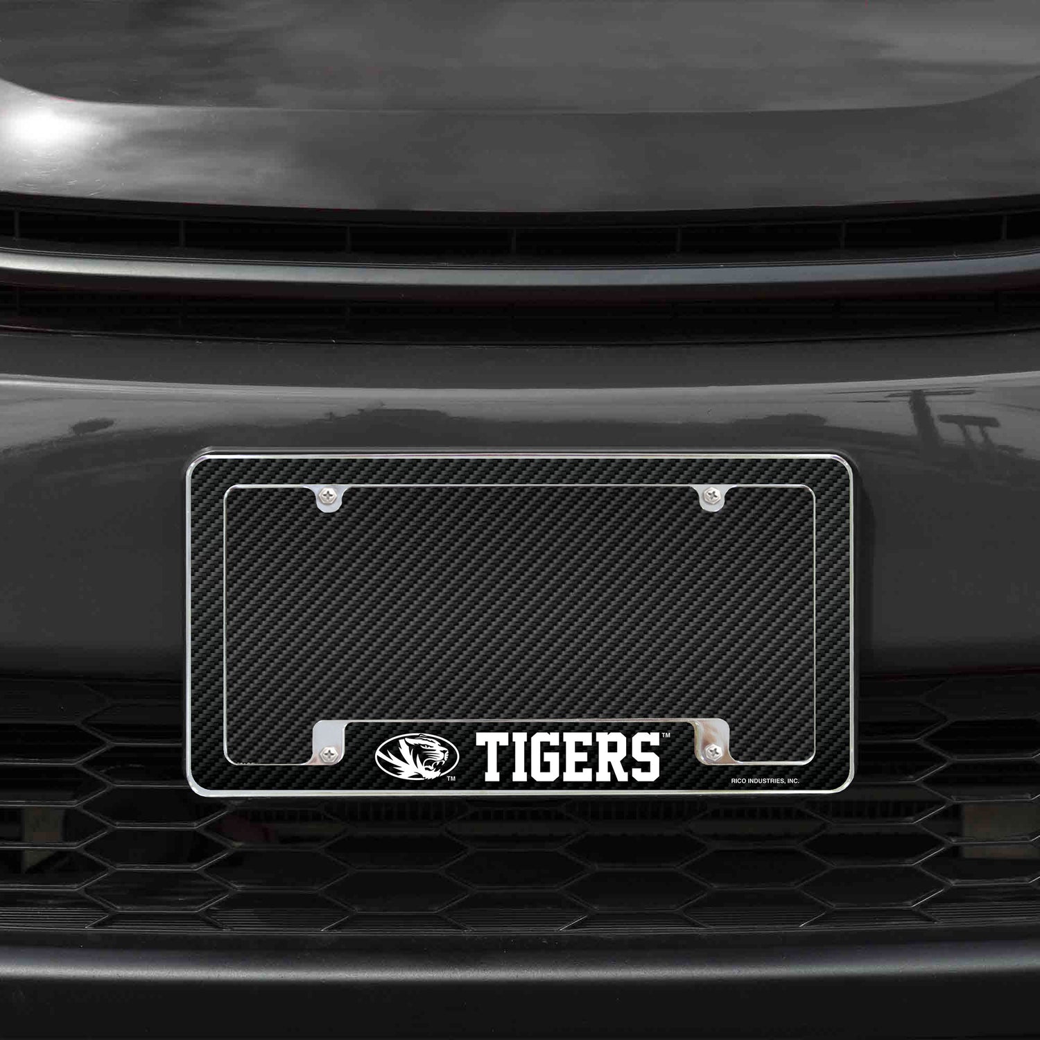 NCAA Missouri Tigers All Over Chrome License Plate Frame Fan Gear NCAA Missouri Tigers