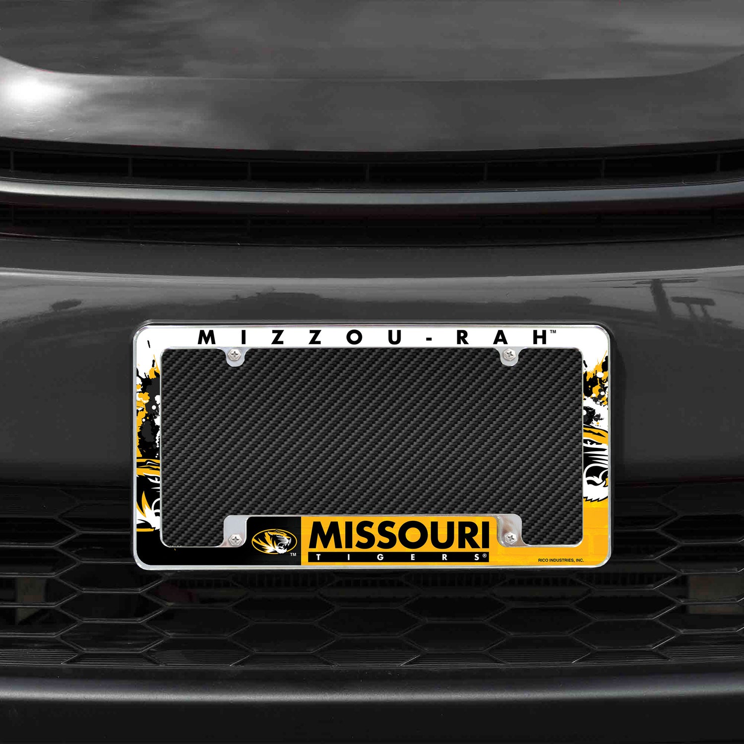 NCAA Missouri Tigers All Over Chrome License Plate Frame Fan Gear NCAA Missouri Tigers