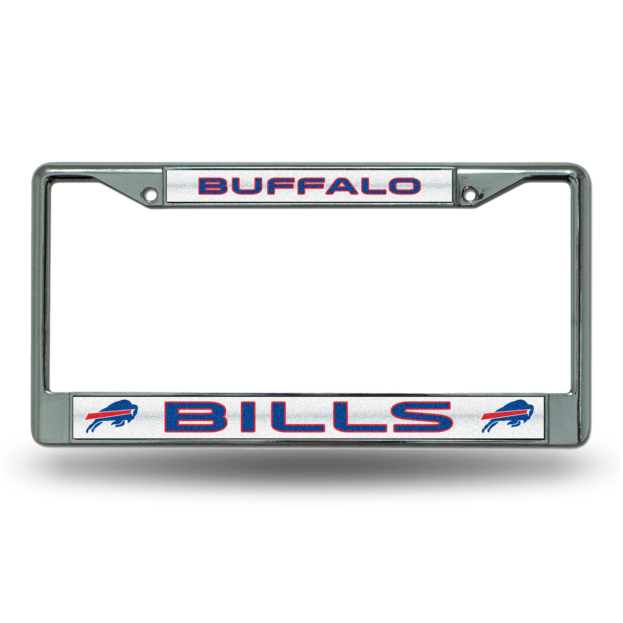 NFL Buffalo Bills Chrome Glitter License Plate Frame Fan Gear NFL Buffalo Bills