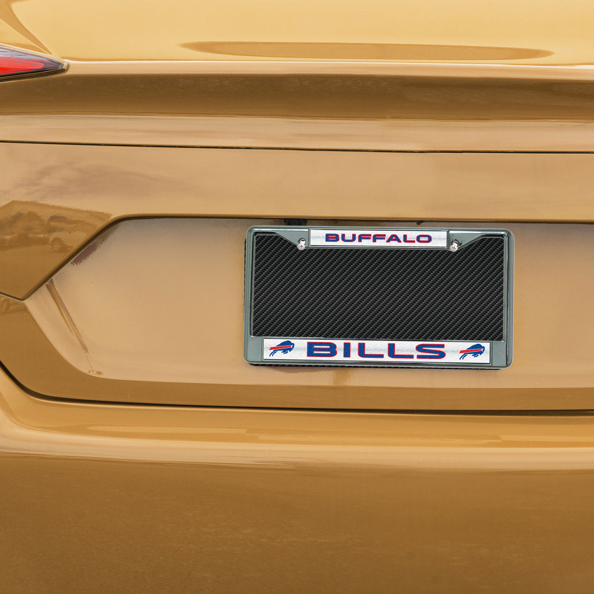 NFL Buffalo Bills Chrome Glitter License Plate Frame Fan Gear NFL Buffalo Bills