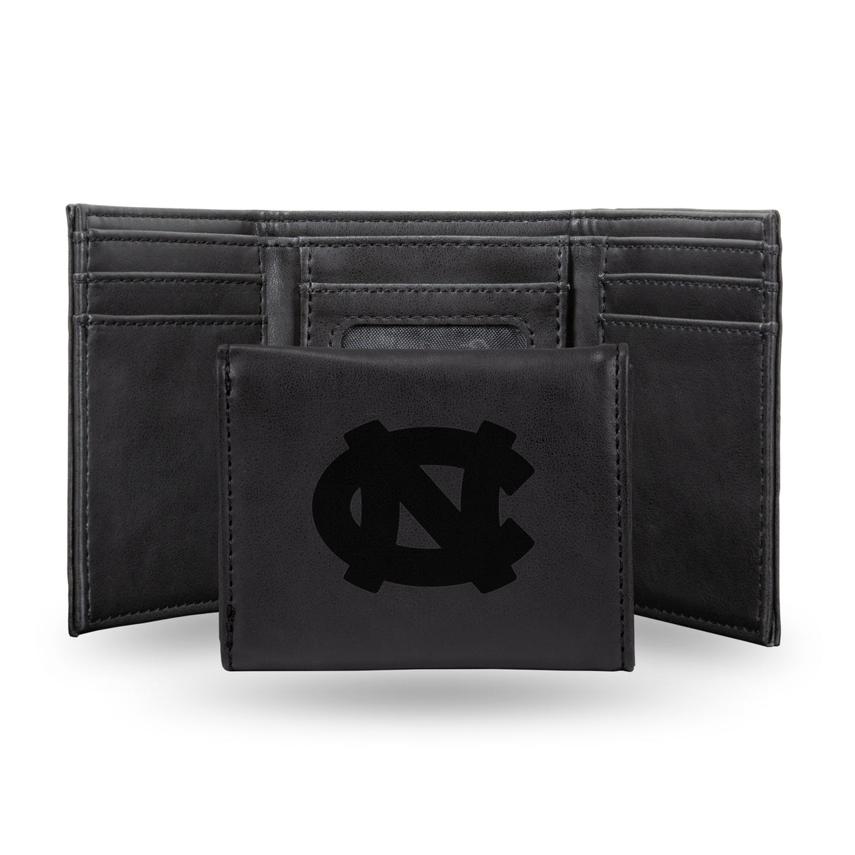 NCAA North Carolina Tar Heels Laser Engraved Tri-Fold Wallet Fan Gear NCAA North Carolina Tar Heels