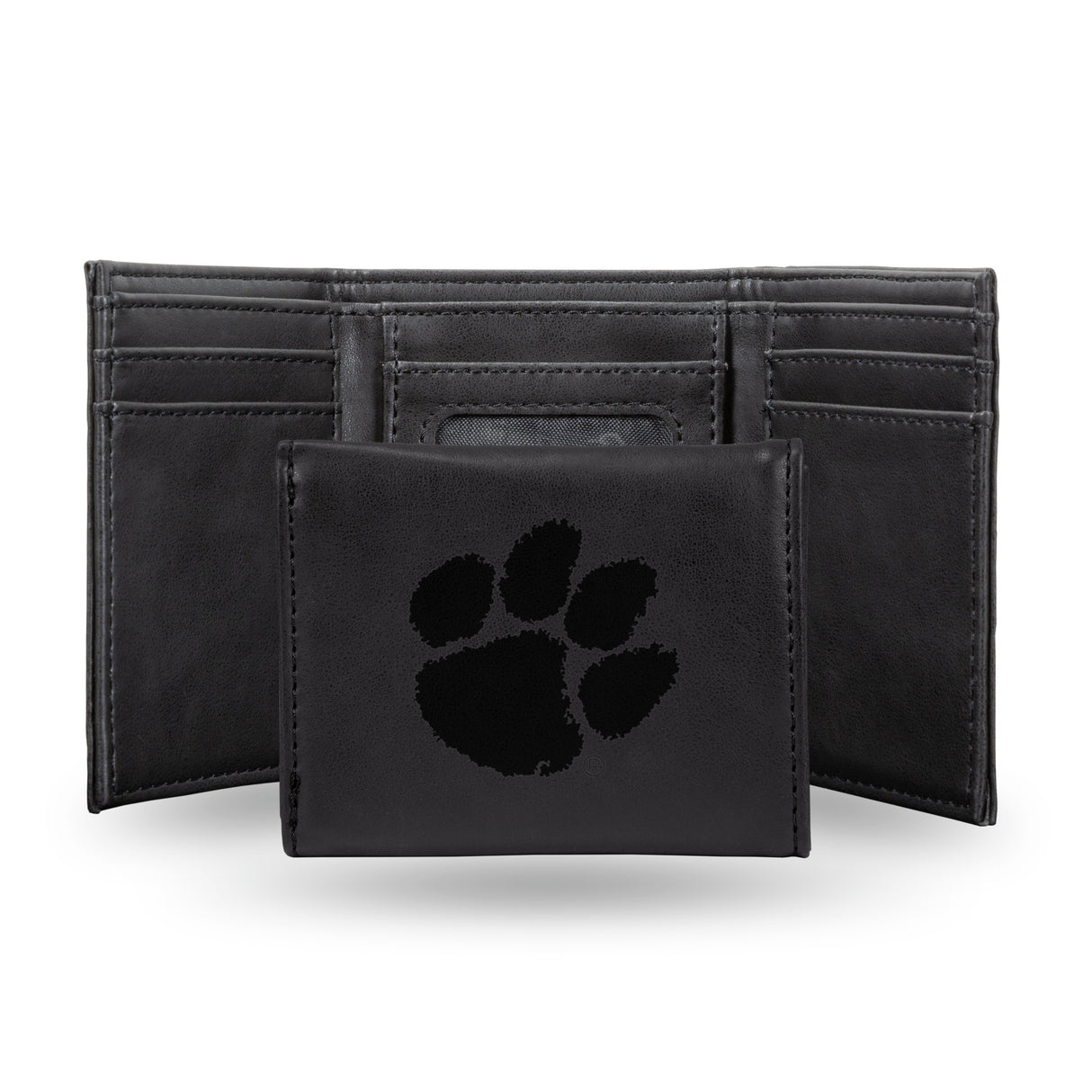 NCAA Clemson Tigers Laser Engraved Tri-Fold Wallet Fan Gear NCAA Clemson Tigers