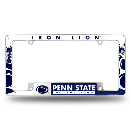 NCAA Penn State Nittany Lions - PSU All Over Chrome License Plate Frame Fan Gear NCAA Penn State Nittany Lions