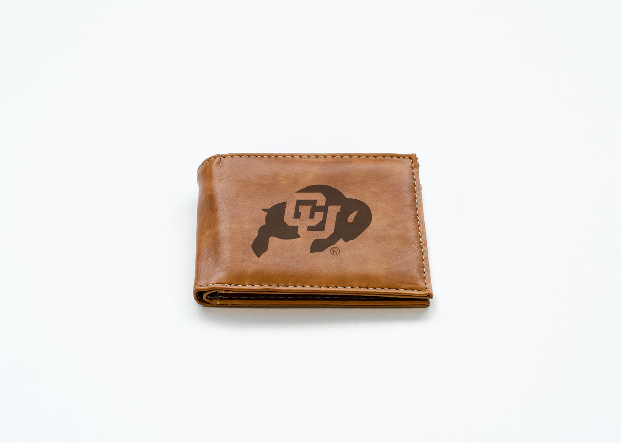 NCAA Colorado Buffaloes Laser Engraved Bill-Fold Fan Gear NCAA Colorado Buffaloes