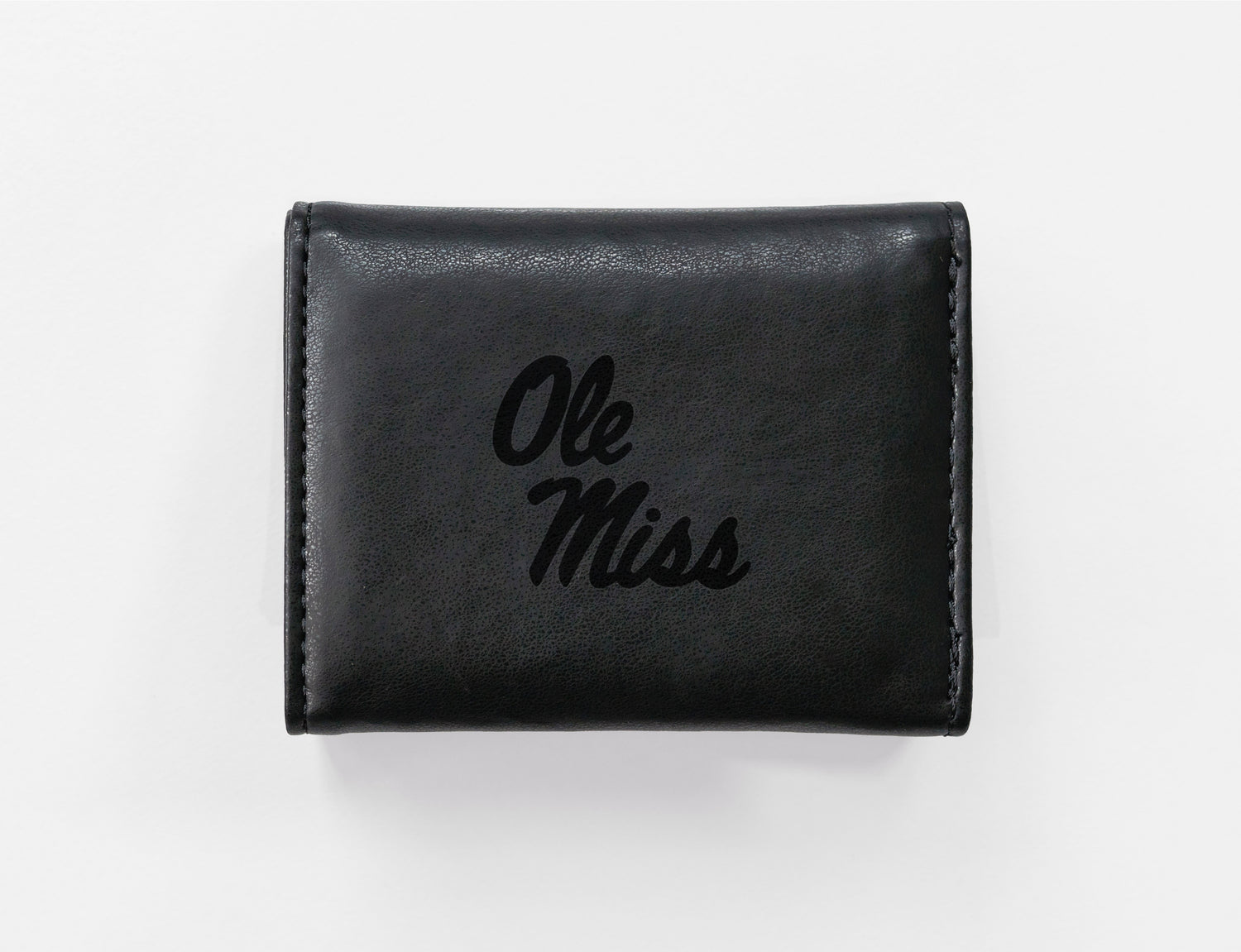 NCAA Mississippi Rebels - Ole Miss Laser Engraved Tri-Fold Wallet Fan Gear NCAA Mississippi Rebels