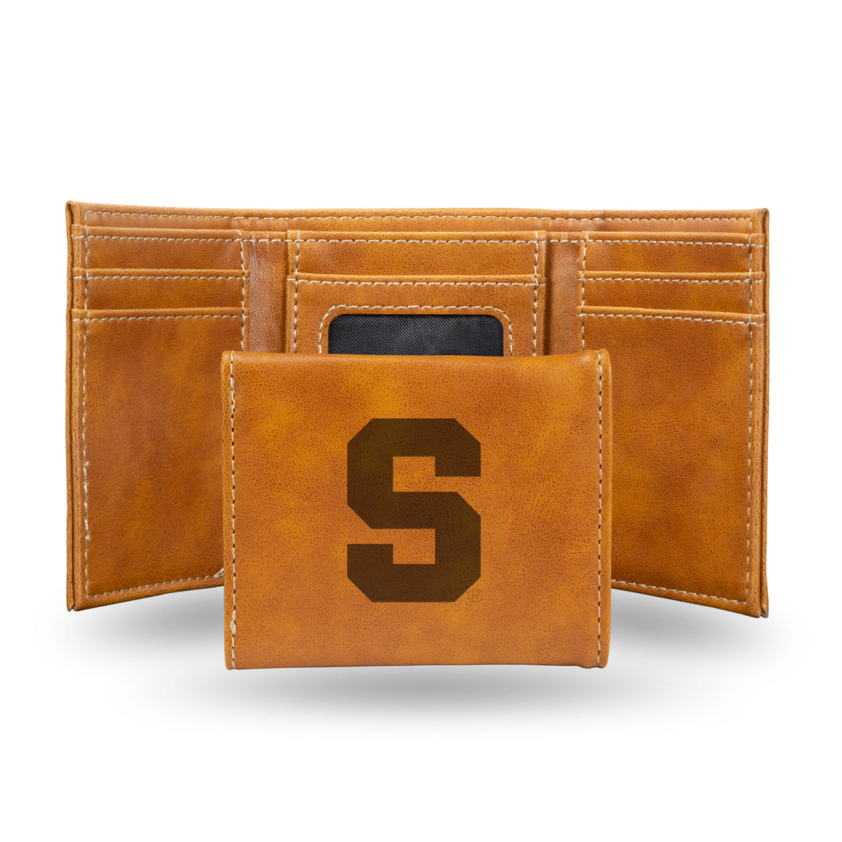NCAA Syracuse Orange Laser Engraved Tri-Fold Wallet Fan Gear NCAA Syracuse Orange