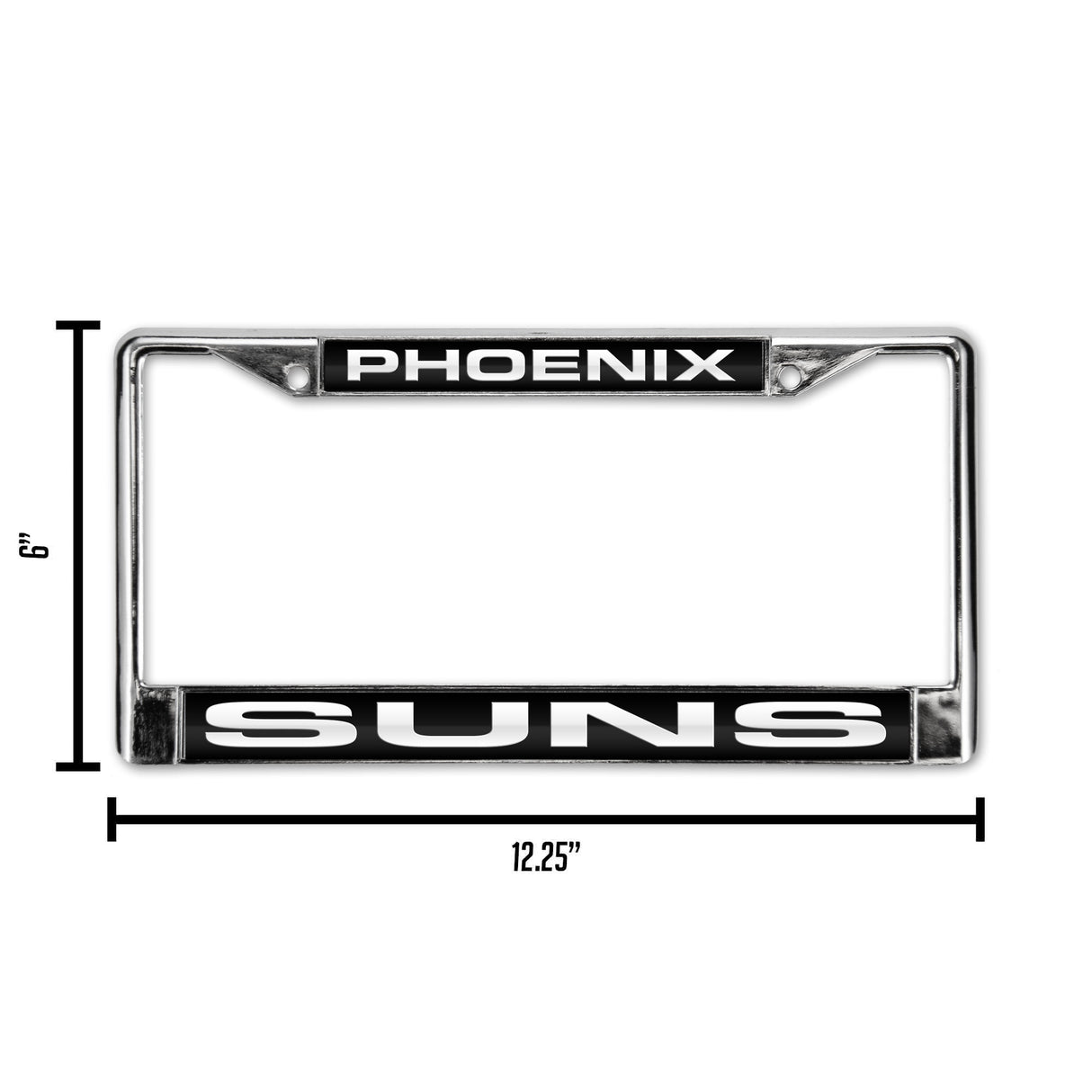 NBA Phoenix Suns Laser Cut Chrome License Plate Frame Fan Gear NBA Phoenix Suns