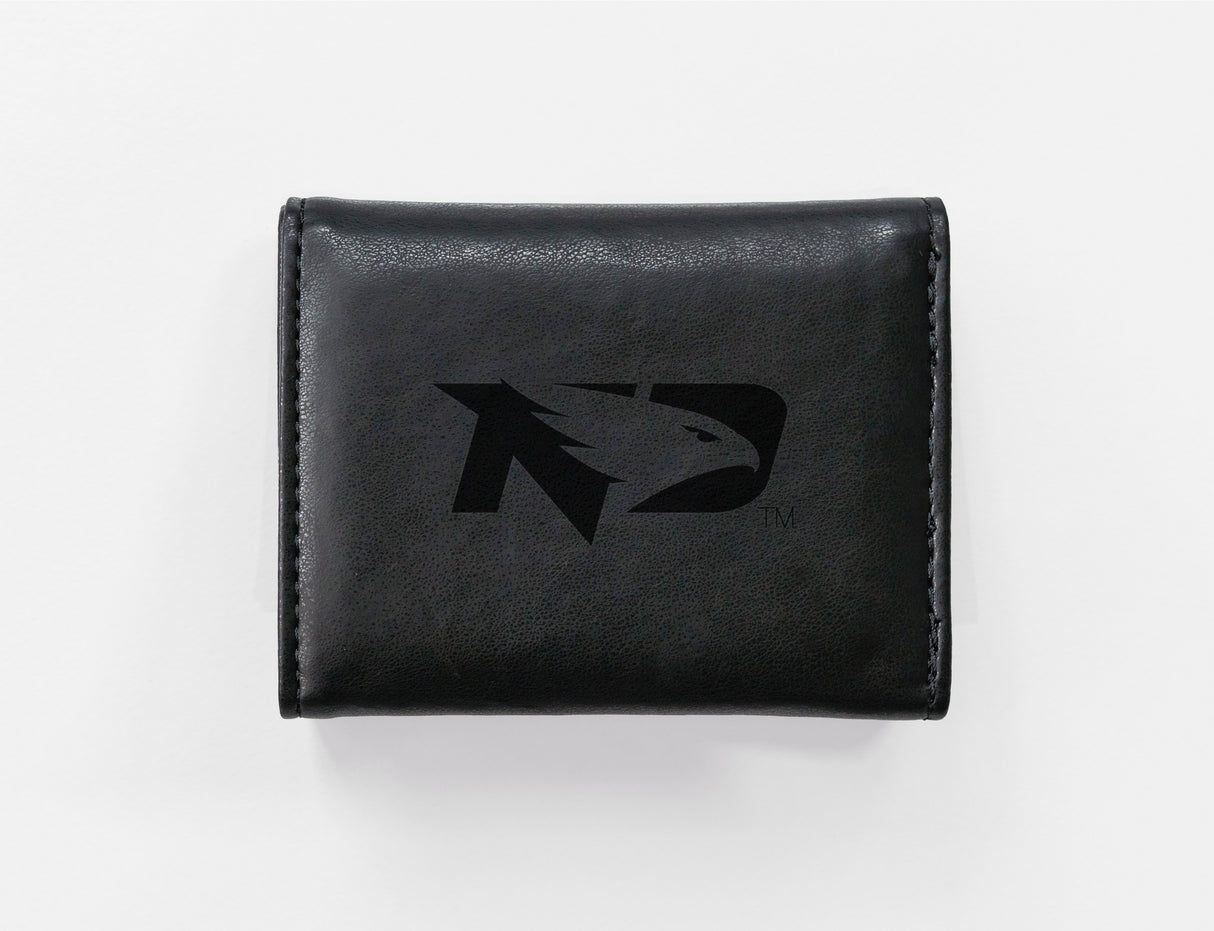 NCAA North Dakota Fighting Hawks Laser Engraved Tri-Fold Wallet Fan Gear NCAA North Dakota Fighting Hawks