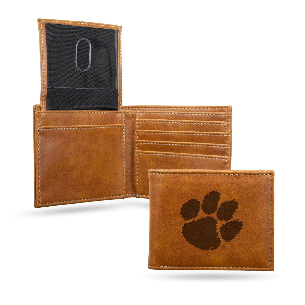 NCAA Clemson Tigers Laser Engraved Bill-Fold Fan Gear NCAA Clemson Tigers