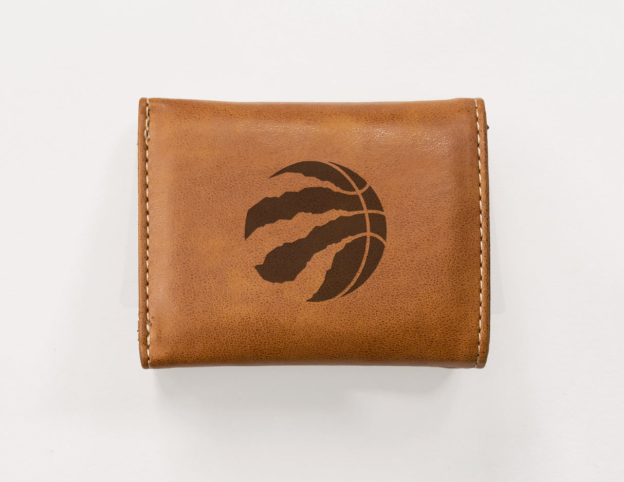 NBA Toronto Raptors Laser Engraved Trifold Wallet Fan Gear NBA Toronto Raptors