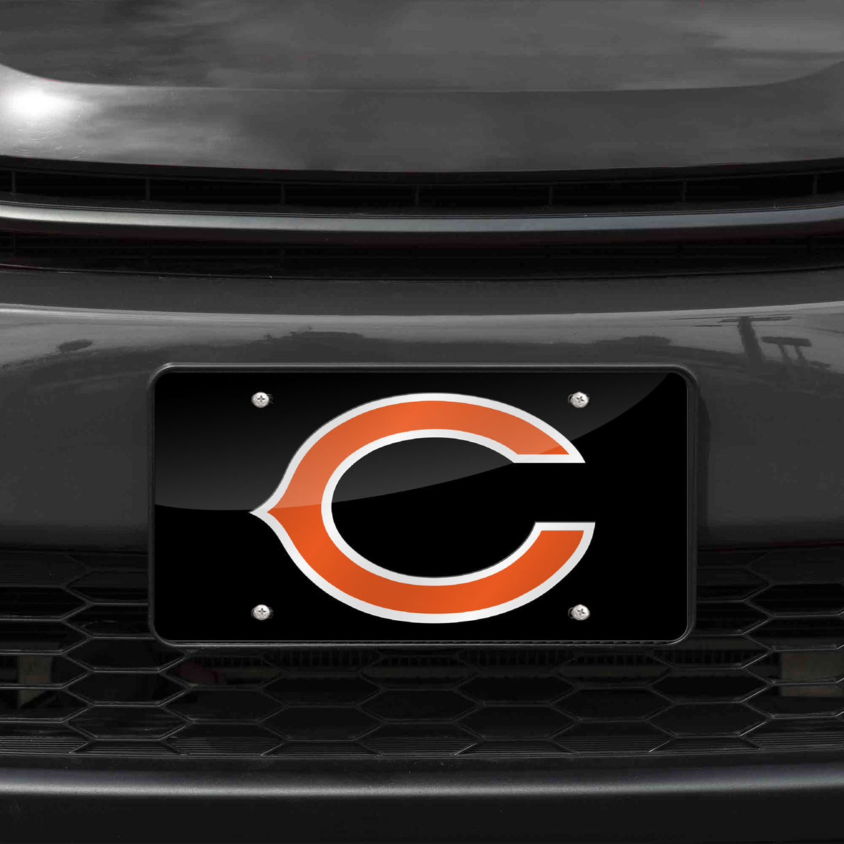 NFL Chicago Bears Laser Cut License Plate Tag Fan Gear NFL Chicago Bears