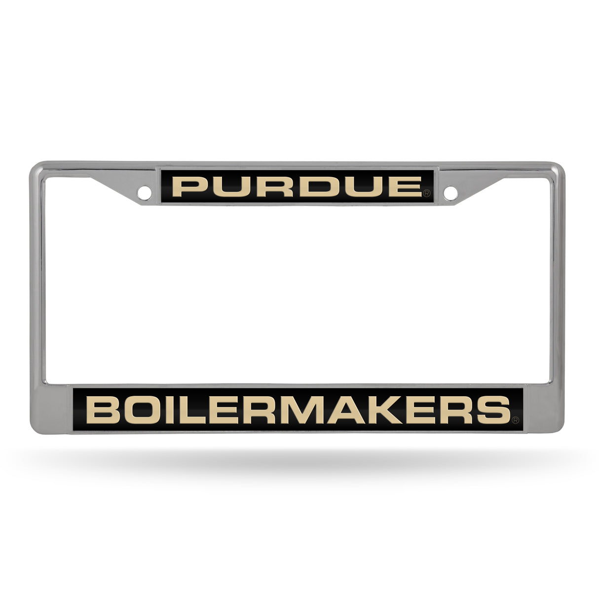 NCAA Purdue Boilermakers Laser Cut Chrome License Plate Frame Fan Gear NCAA Purdue Boilermakers