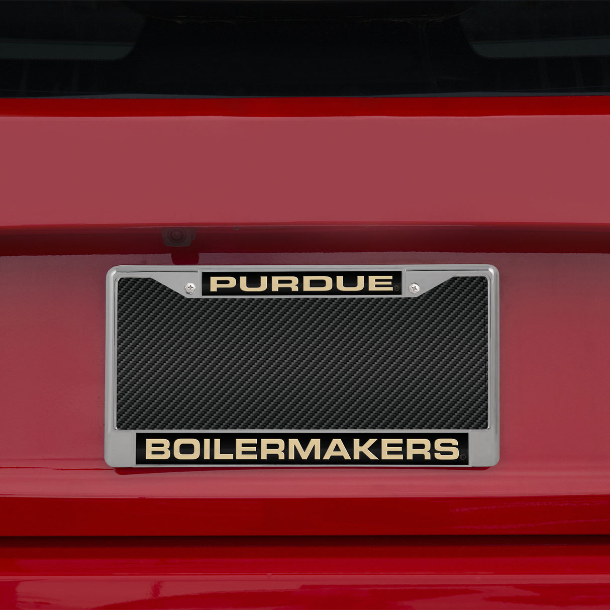 NCAA Purdue Boilermakers Laser Cut Chrome License Plate Frame Fan Gear NCAA Purdue Boilermakers